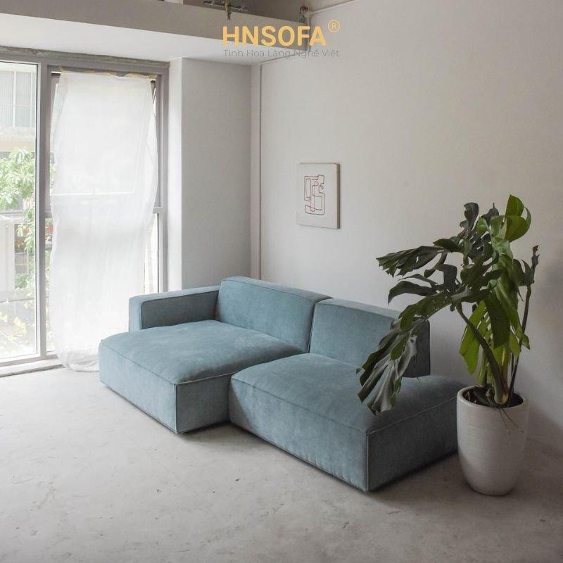 Hình ảnh minh họa cho sản phẩm ghế sofa nỉ nhung