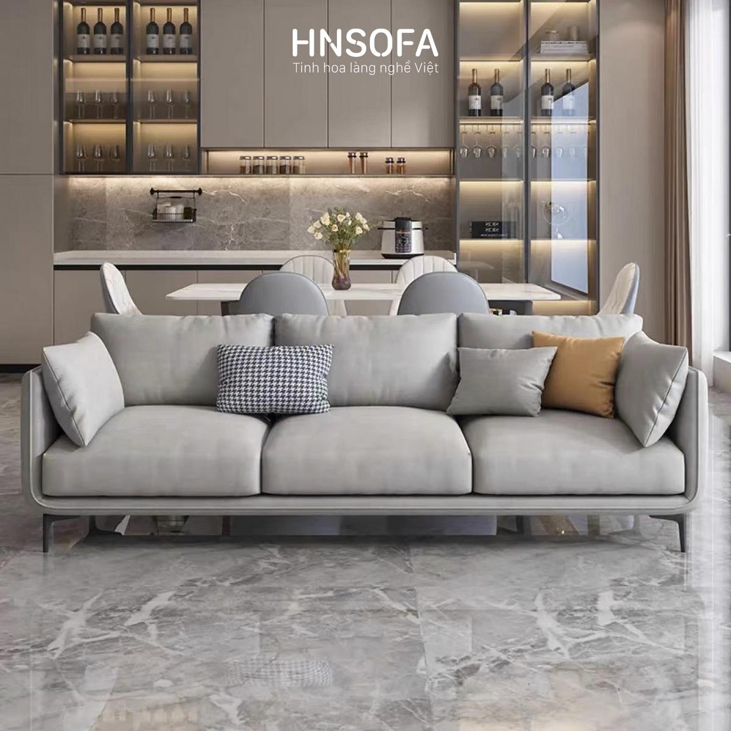 Sofa nỉ nhung 3 chỗ tinh tế, hiện đại và đạt giá trị thẩm mỹ cao