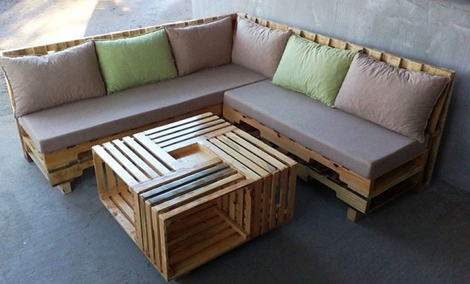 Sofa Pallet có thể chịu được nắng mưa
