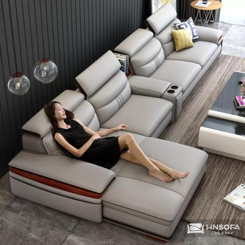 Sofa rạp phim dạng góc L hiện đại HNS196