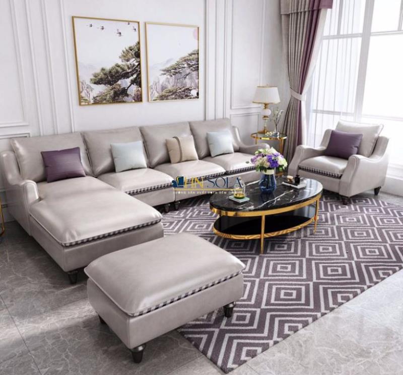 Sofa rời bọc da Hàn HNS64 