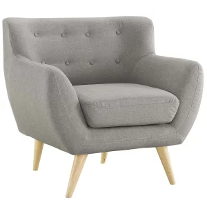 Sofa văng nỉ dáng thuyền màu xám cực trẻ trung cho văn phòng VP15