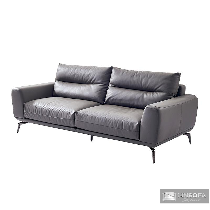 Sofa văng 2 chỗ  bọc da bò nhập khẩu ý HNS237