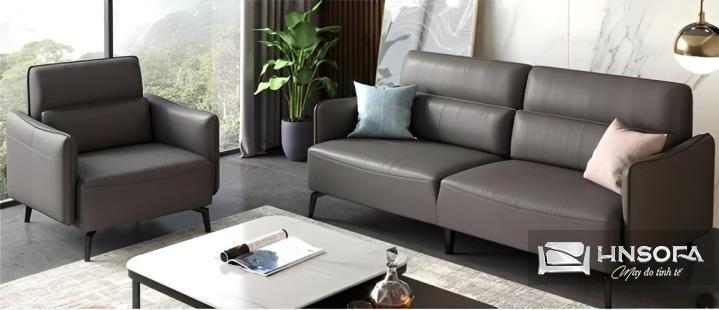 Sofa văng 2 chỗ bọc da bò sang chảnh VP19
