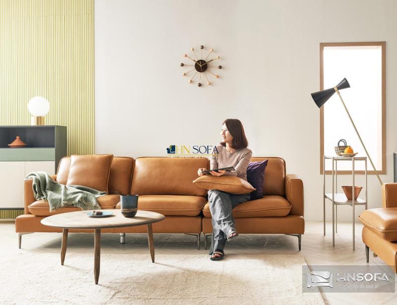 Sofa văng da Malaysia 3 chỗ HNS40