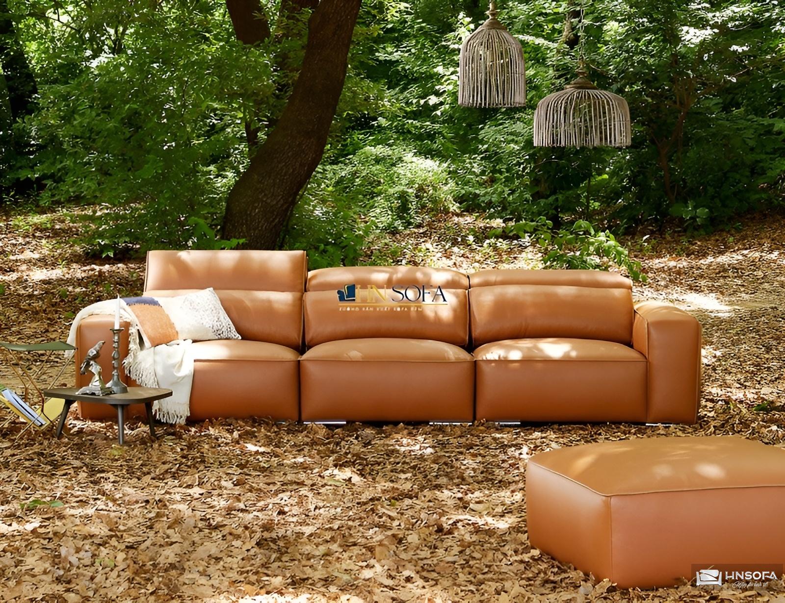 Sofa văng HNS123 da Ý