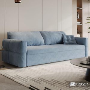 Sofa văng HNS168 bọc nỉ nhung Hàn Quốc
