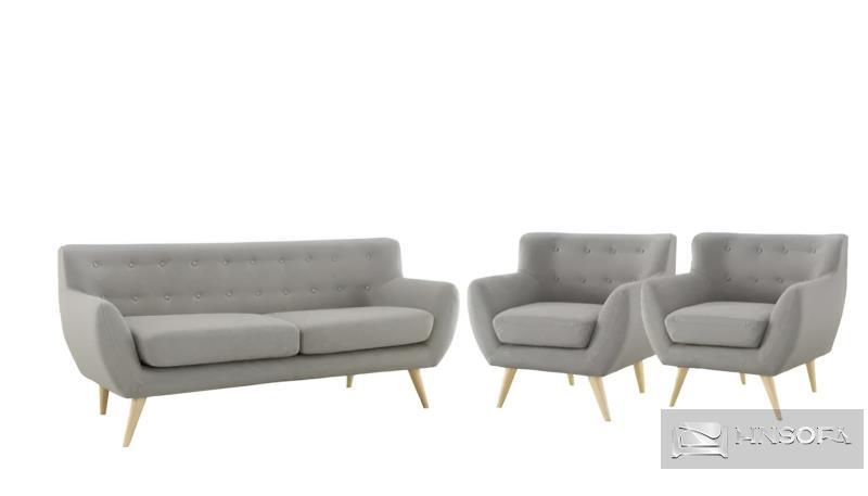 Sofa văng với vỏ bọc nỉ chân cao VP15