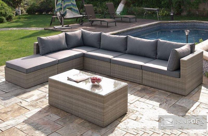 Sử dụng sofa mây nhựa cho sân vườn ngoài trời