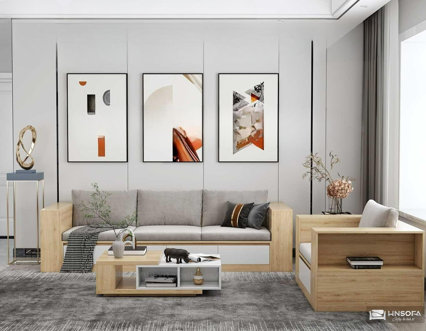 Ưu điểm nổi bật của ghế sofa gỗ có ngăn kéo hiện nay