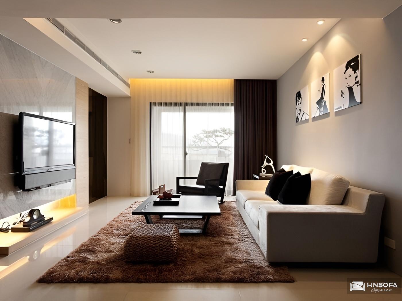 Xu hướng thiết kế phòng khách hiện đại với sofa vải