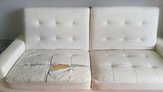 Các cách xử lý trong trường hợp ghế sofa da bị xước và nứt nặng