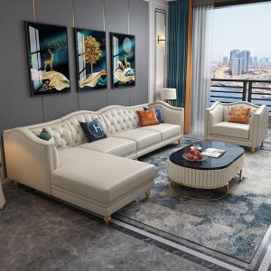 Sofa tân cổ điển HNS244 – Xu hướng mới của tân cổ điển